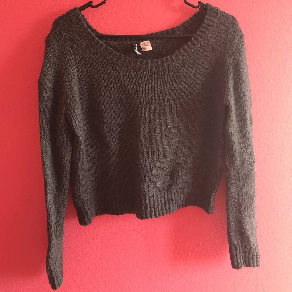 Cozy dark gray sweater